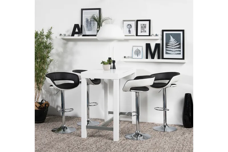 Baarituoli Caltona - Musta/Valkoinen - Huonekalut - Tuoli & nojatuoli - Baarituoli