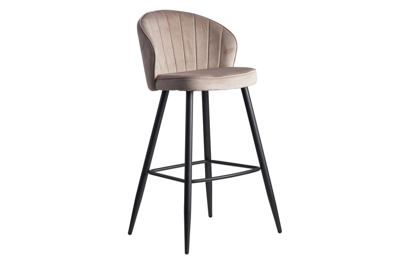 Baarituoli Clanton selkänojalla, Kermanvalkoinen/Musta