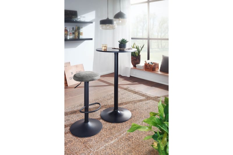 Baarituoli Clanton - Tummanharmaa/Musta - Huonekalut - Tuoli & nojatuoli - Baarituoli