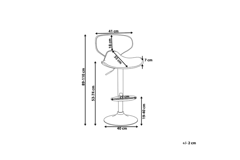 Baarituoli Conway 41 cm - Huonekalut - Tuoli & nojatuoli - Baarituoli
