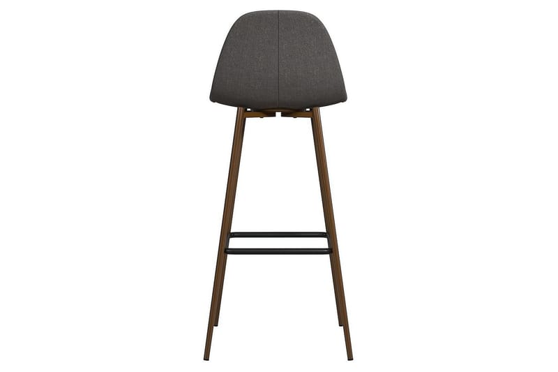 Baarituoli Copley Tumma Pellavanharmaa - Dorel Home - Huonekalut - Tuoli & nojatuoli - Baarituoli