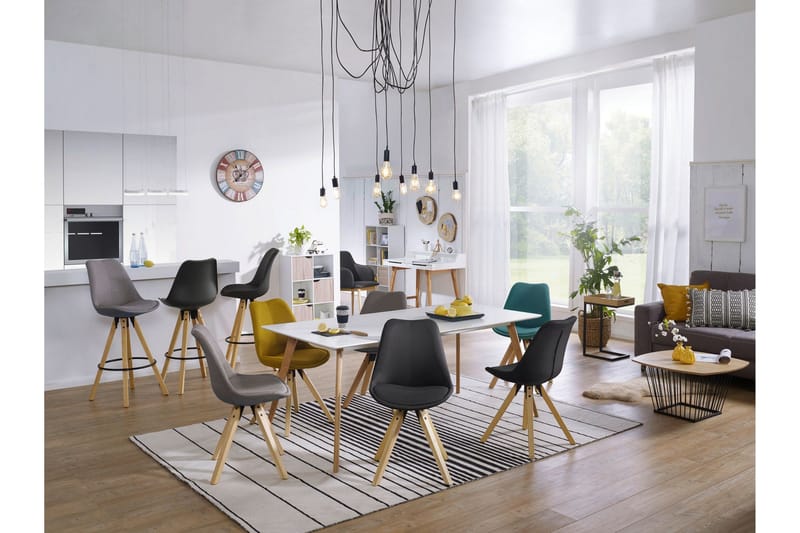 Baarituoli Eschberger 2-pak - Musta/Ruskea - Huonekalut - Tuoli & nojatuoli - Baarituoli