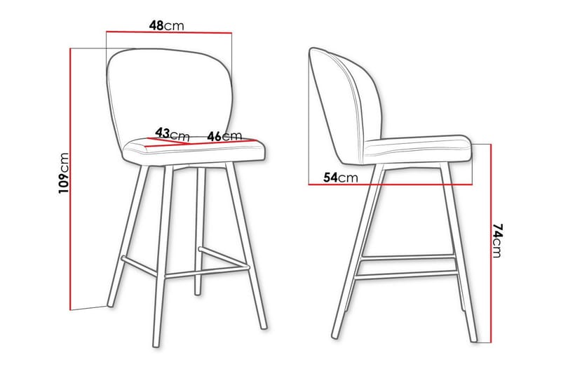 Baarituoli Glenarm - Huonekalut - Tuoli & nojatuoli - Baarituoli