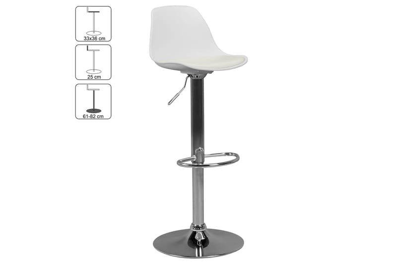 Baarituoli Greci - Valkoinen - Huonekalut - Tuoli & nojatuoli - Baarituoli