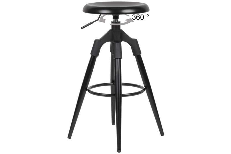 Baarituoli Havranek - Musta - Huonekalut - Tuoli & nojatuoli - Baarituoli