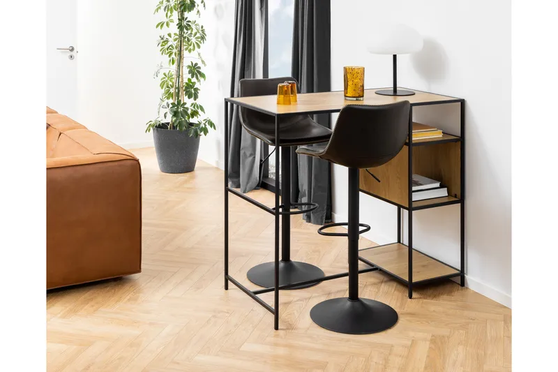 Baarituoli Heceta - Musta - Huonekalut - Tuoli & nojatuoli - Baarituoli