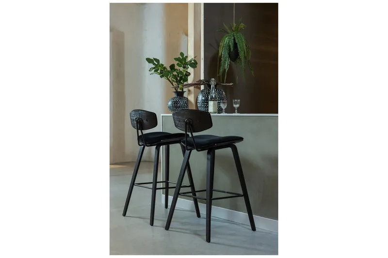 Baarituoli Kiki - Musta - Huonekalut - Tuoli & nojatuoli - Baarituoli