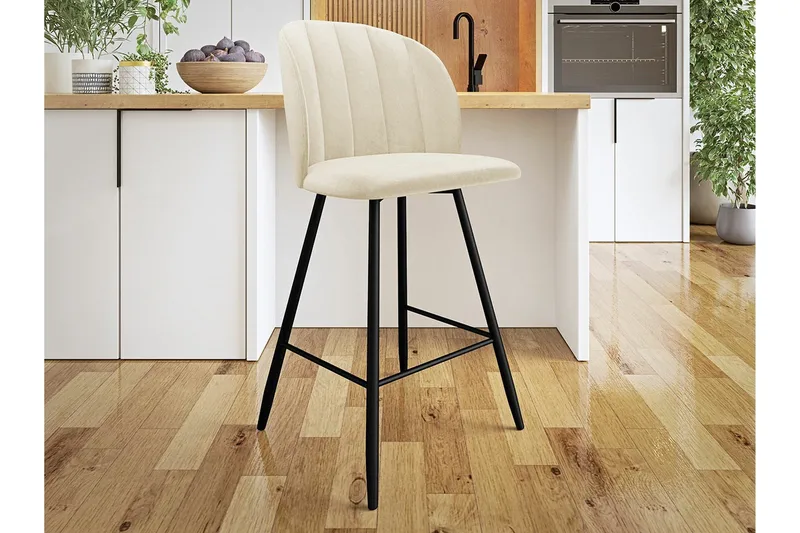 Baarituoli Kintore - Musta - Huonekalut - Tuoli & nojatuoli - Baarituoli