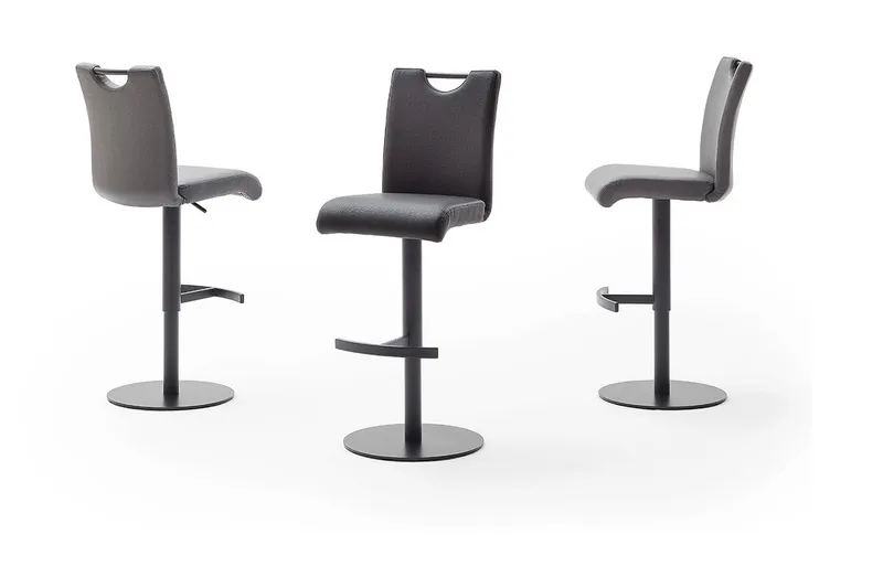Baarituoli Lefler - Harmaa / Musta - Huonekalut - Tuoli & nojatuoli - Baarituoli
