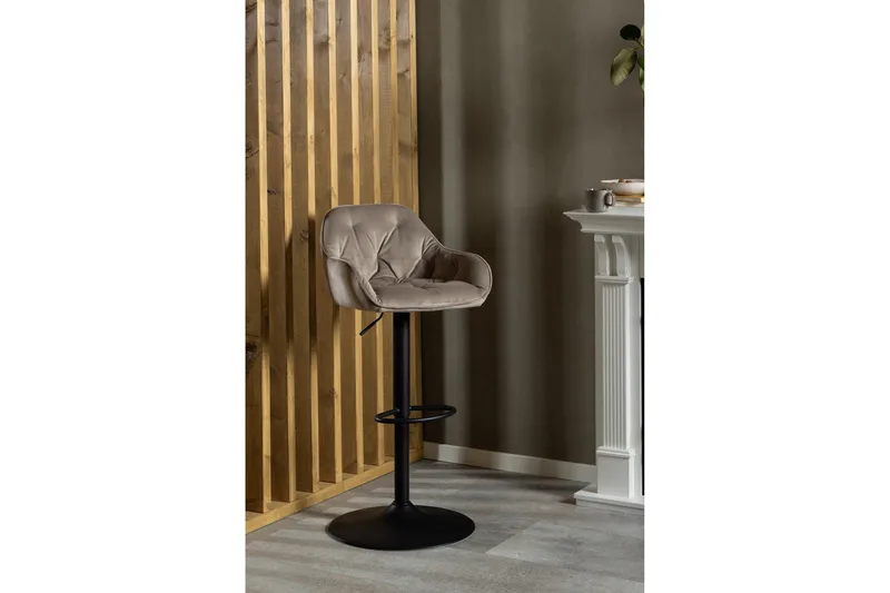 Baarituoli Olze - Beige - Huonekalut - Tuoli & nojatuoli - Baarituoli