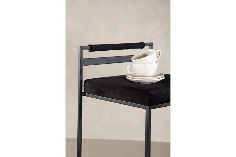 Baarituoli Opelika - Musta - Huonekalut - Tuoli & nojatuoli - Baarituoli