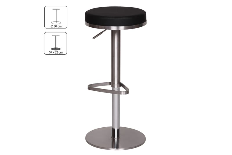 Baarituoli Sakshi - Musta - Huonekalut - Tuoli & nojatuoli - Baarituoli