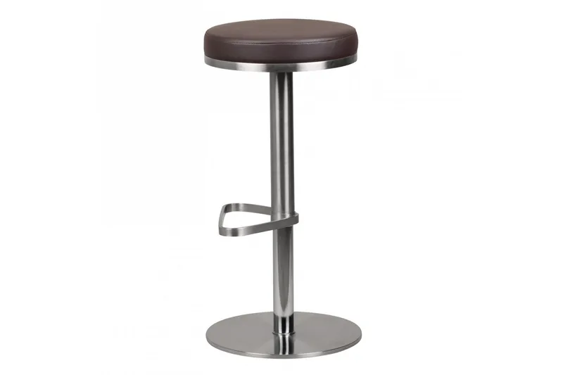 Baarituoli Sakshi - Ruskea/Kromi - Huonekalut - Tuoli & nojatuoli - Baarituoli