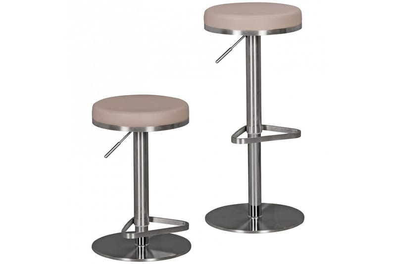 Baarituoli Sakshi - Taupe/Kromi - Huonekalut - Tuoli & nojatuoli - Baarituoli