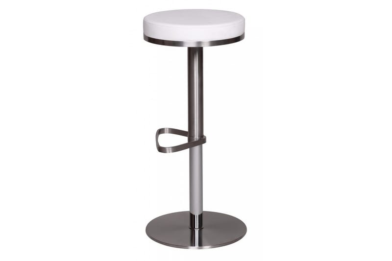 Baarituoli Sakshi - Valkoinen/Kromi - Huonekalut - Tuoli & nojatuoli - Baarituoli