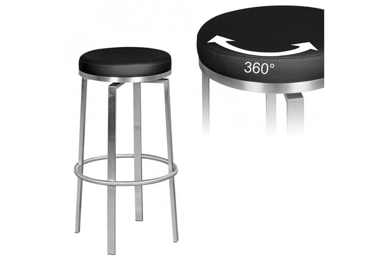 Baarituoli Veneita - Musta - Huonekalut - Tuoli & nojatuoli - Baarituoli