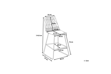 Baarituoli Preston 48 cm - Huonekalut - Tuoli & nojatuoli - Baarituoli