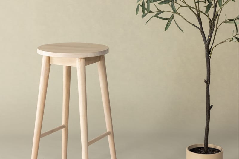 Mollösand Baarijakkara 75 cm - Whitewash - Huonekalut - Tuoli & nojatuoli - Baarituoli