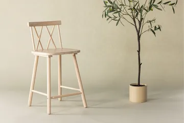 Mollöström Baarijakkara 90 cm - Whitewash - Huonekalut - Tuoli & nojatuoli - Baarituoli