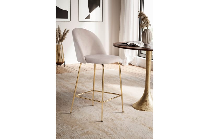 Babbi Baarituoli 102 cm - Beige - Huonekalut - Tuoli & nojatuoli - Baarituoli