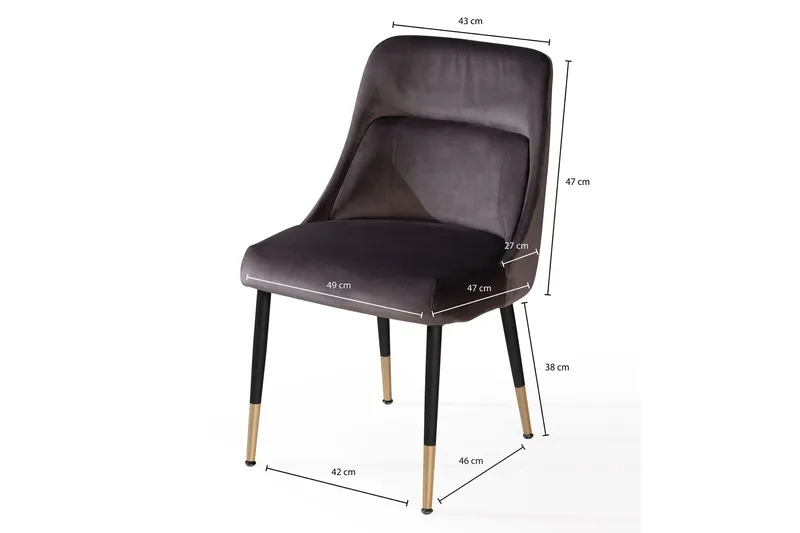 Babloo Ruokapöydäntuoli - Tumma harmaa - Huonekalut - Tuoli & nojatuoli - Ruokapöydän tuolit