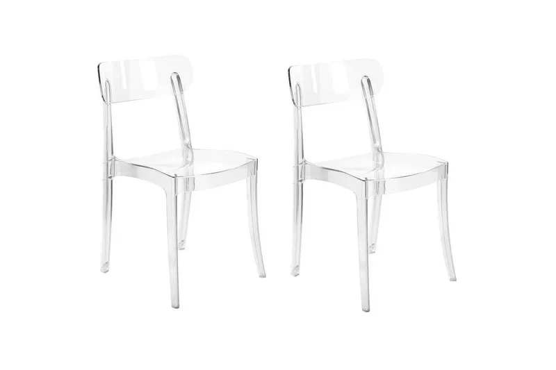 Bankettstol Beliani Covington set om 2 Transparent, undefined