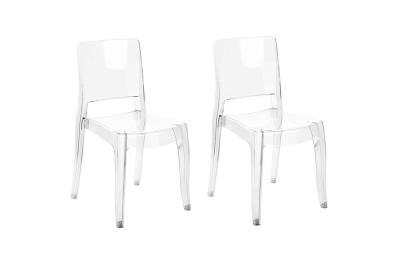 Bankettstol Beliani Westbridge set om 2 Transparent, undefined