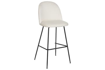 Barstol Beliani Arcola set om 2 Beige-Svart Off White - Huonekalut - Tuoli & nojatuoli - Baarituoli