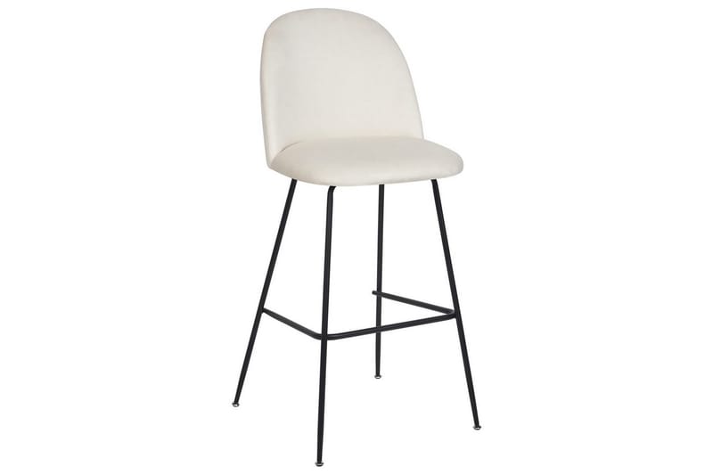 Barstol Beliani Arcola set om 2 Beige-Svart Off White - Huonekalut - Tuoli & nojatuoli - Baarituoli
