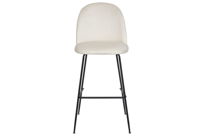 Barstol Beliani Arcola set om 2 Beige-Svart Off White - Huonekalut - Tuoli & nojatuoli - Baarituoli