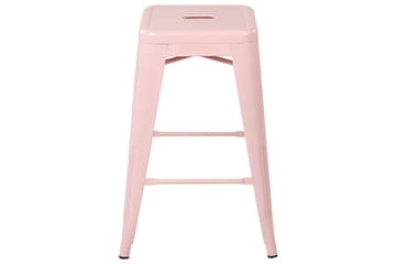 Barstol Beliani Cabrillo set om 2 60 cm Pink - Huonekalut - Tuoli & nojatuoli - Baarituoli