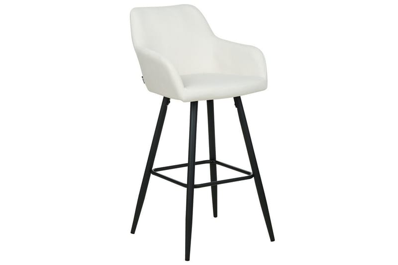 Barstol Beliani Casmalia set om 2 Beige-Svart Off White - Huonekalut - Tuoli & nojatuoli - Baarituoli
