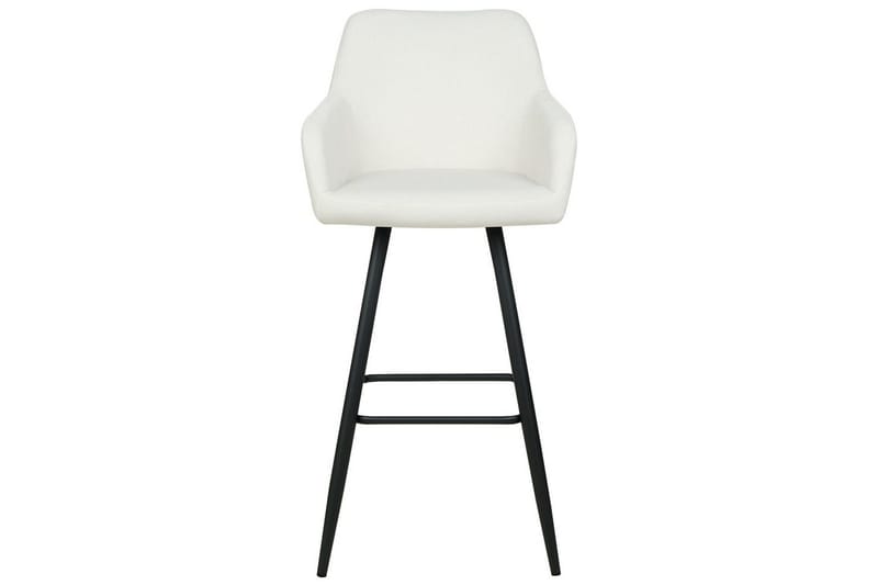 Barstol Beliani Casmalia set om 2 Beige-Svart Off White - Huonekalut - Tuoli & nojatuoli - Baarituoli