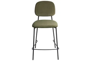 Barstol Beliani Duette set om 2 Olive green - Huonekalut - Tuoli & nojatuoli - Baarituoli