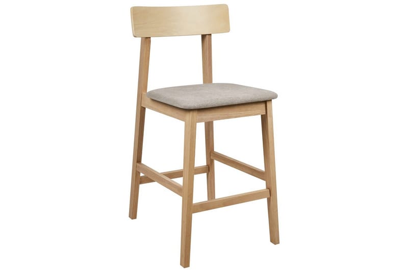 Barstol Beliani Isanti set om 2 Ljus Trä-Beige Taupe - Huonekalut - Tuoli & nojatuoli - Baarituoli