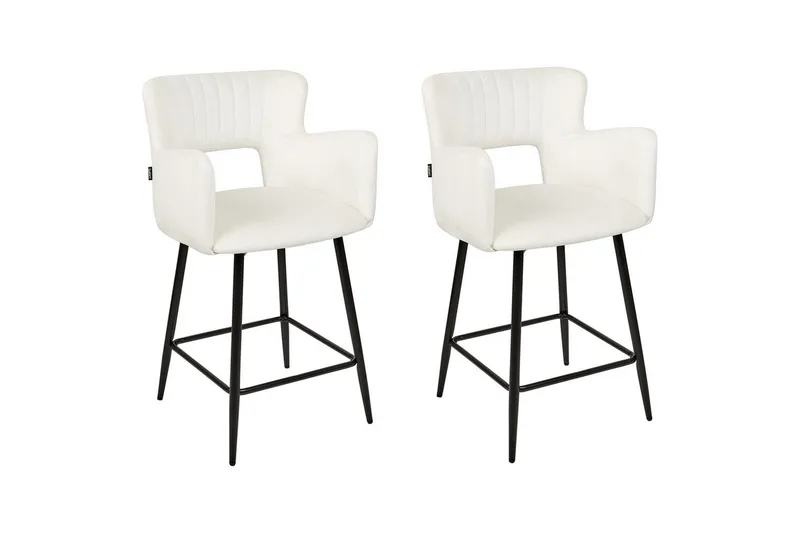 Barstol Beliani Sanilac set om 2 Blå-Svart Cream white VALUE_MISSING_18024