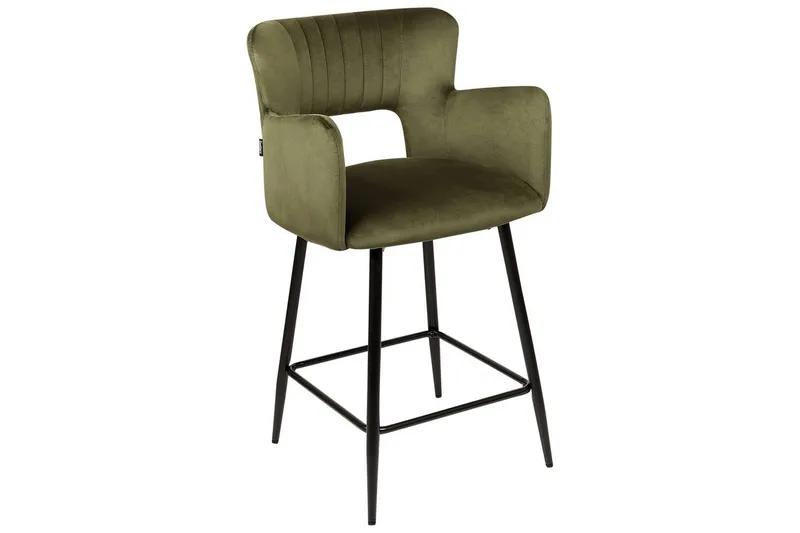 Barstol Beliani Sanilac set om 2 Blå-Svart Olive green VALUE_MISSING_18023 - Huonekalut - Tuoli & nojatuoli - Baarituoli