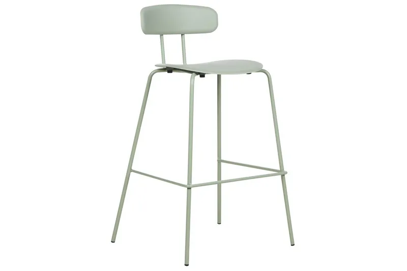 Barstol Beliani Sibley set om 2 Grön Light green - Huonekalut - Tuoli & nojatuoli - Baarituoli