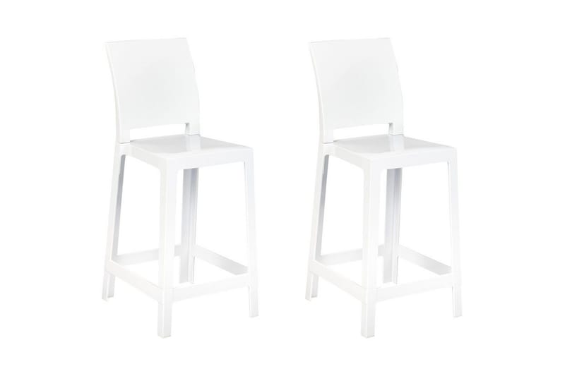 Barstol Beliani Wellington set om 2 Transparent White VALUE_MISSING_18017