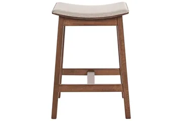 Barstol Dixon set om 2 Beige - Huonekalut - Tuoli & nojatuoli - Baarituoli