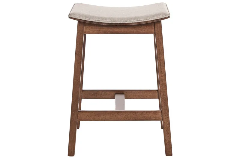 Barstol Dixon set om 2 Beige - Huonekalut - Tuoli & nojatuoli - Baarituoli