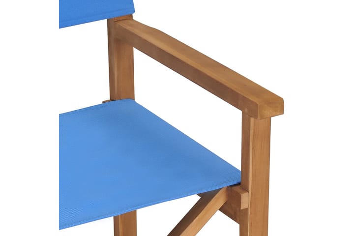 beBasic Ohjaajantuolit 2 kpl täysi tiikki sininen - Sininen - Tuoli & nojatuoli - Ohjaajantuoli