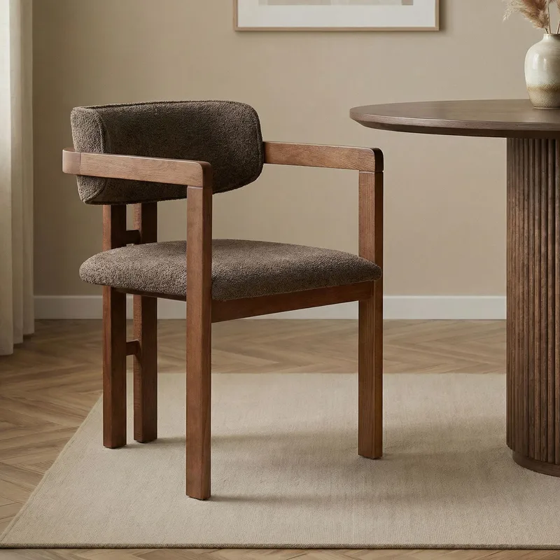 Bonavista Tuoli - ruskea ja pähkinä - Huonekalut - Tuoli & nojatuoli - Ruokapöydän tuolit