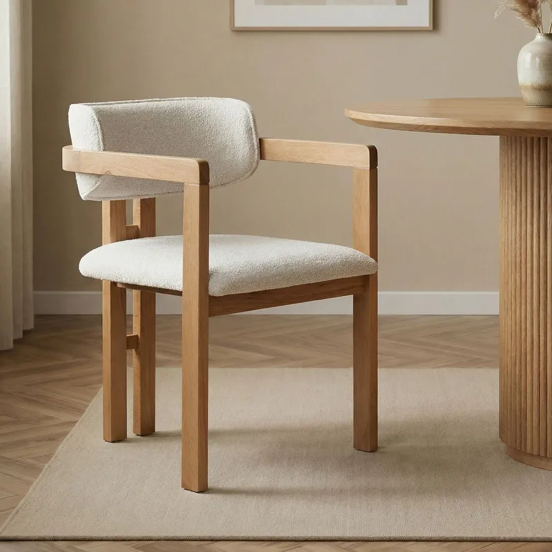 Bonavista Tuoli - valkoinen ja tammi - Huonekalut - Tuoli & nojatuoli - Ruokapöydän tuolit