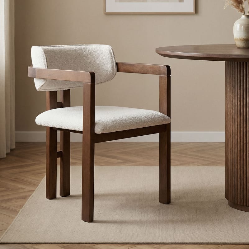 Bonavista Tuoli - valkoinen ja tumma pähkinä - Huonekalut - Tuoli & nojatuoli - Ruokapöydän tuolit