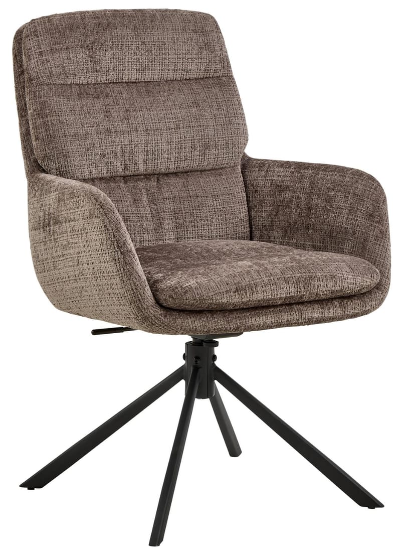 Brennor ruokatuoli käsinojilla, Himmeänruskea