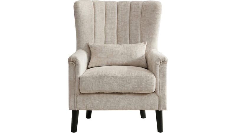 Brevalo-nojatuoli bouclé-kankaasta - Kermanvärinen - Huonekalut - Tuoli & nojatuoli - Nojatuoli & lepotuoli