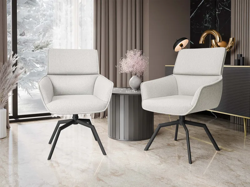 Calrosen Työtuoli 2-pakkaus - Beige - Huonekalut - Tuoli & nojatuoli - Työtuolit