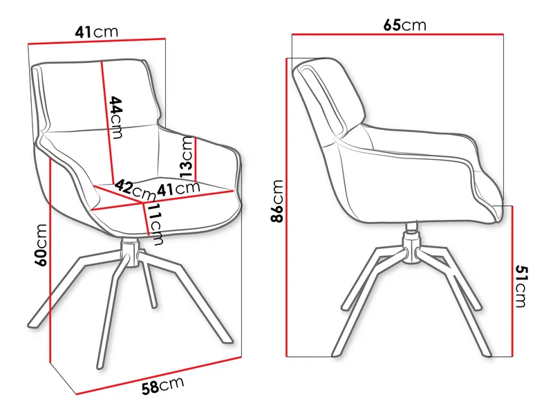 Calrosen Työtuoli 2-pakkaus - Beige - Huonekalut - Tuoli & nojatuoli - Työtuolit