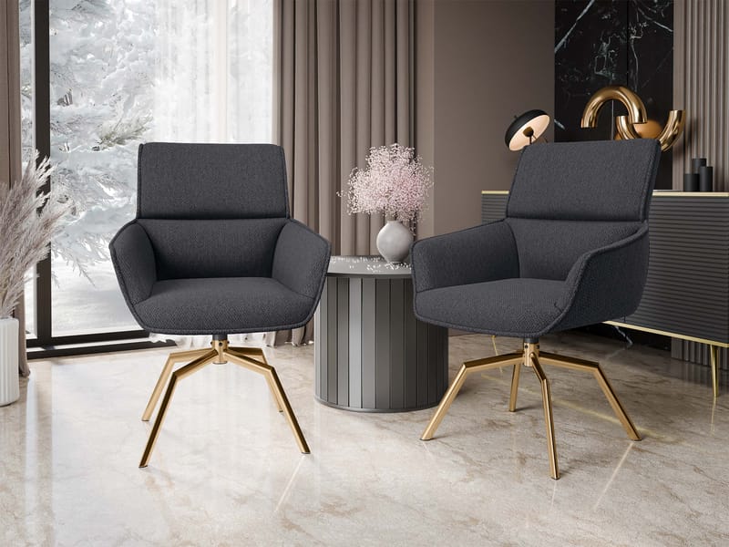 Calrosen Työtuoli 2-pakkaus - Harmaa - Huonekalut - Tuoli & nojatuoli - Työtuolit